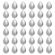Fishing Lure Blades 0.9x0.6",50 Pack Willowleaf Lure Making for DIY Bait, Silver