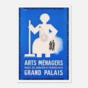 Galrie Vintage Arts Menagers Grand Palais Poster - Elegant Wall Art for Home Decor, Poster Only, A1 60 x 84cm (23 x 33inch)