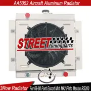3Row Radiator SHROUD FAN+RELAY For 68-80 Ford Escort Mk1 Mk2 PINTO MEXICO RS2000 (for: Ford)