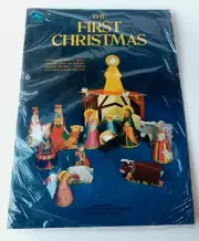 Unused Whitman The First Christmas 1982 Nativity Scene Book