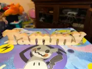 Tammy natural wood name cut-out decor homemade