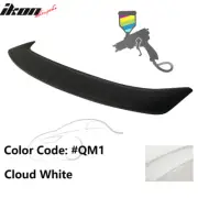 Fits 13-19 Nissan Sentra Trunk Spoiler Wing ABS w/ LED Light Painted #QM1 White