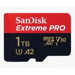 SANDISK EXTREME PRO MICROSDXC R/W 200/140MB/S 1TB SDSQXCD記憶卡