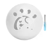Pet LED Flashing Toy Ball Cat Rolling Ball with Bell Pet Sounding Interactive ToyWhite