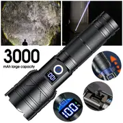 900000Lm Led Torch Light Zoomable Flashlight Portable Outdoor Work Lights Lamp
