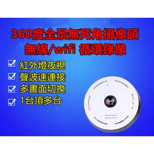 攝影機 最小夜視鏡頭 監視器 超廣角360度鏡頭 環景360度 全景式360度 WIFI 無線針攝影機 手機監看 拍針孔