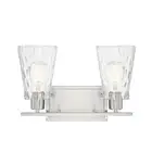 Savoy House Vaughan 2-Light Bathroom Vanity Light, Satin Nickel - 8-4508-2-SN