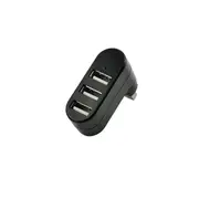 2Pcs 180 Degree Rotation Usb Head 3 Ports Usb 2.0 Hub