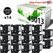 14 Pack 45013 Label Tape use for Dymo Label Maker 350 PC PC2 PNP Wireless PnP