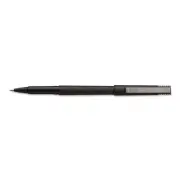 uni-ball Stick Roller Ball Pen Micro 0.5mm Black Ink Black Matte Barrel 36/Pack