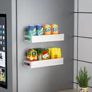 Magnetic Shelf for Refrigerator, Strong Magnetic Spice Rack, Metal Fridge Mag...