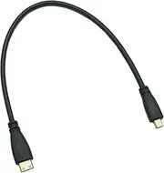 Seadream Micro HDMI Type D Male to Mini HDMI Type C Male Connector Adapter Cable Cord (1Feet 1Pack)