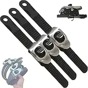Ultimate Heavy-Duty Grip Lock Strap – Secure Anything, Adjustable Metal Ratchet Buckle and Super-Strong Flexi Strap, Connectable Multipurpos Ratchet Straps, Reusable Secure Anything (3 PCS)