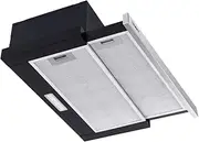 600mm Slide Out Range Hood - Stainless Steel Kitchen Ventilation Appliance