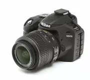 Camera silicone cover for Nikon D3300 Black + LCD Screen Protector