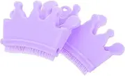 Nail Brush Stand Separator Gel Polish Kit Nail Art Tool Crown Design for Home Salon