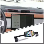 Black Alloy Center Dashboard Phone Holder Mount For Land Rover Defender 20-23 (for: Land Rover)