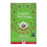 Organic English Tea Shop Green Tea Pomegranate Teabags – Fresh, healthy organic delivery | Doorstep Organics.