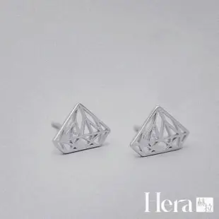 【HERA 赫拉】文青簍空鑽石耳針 H111051705(飾品)