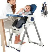 在飛比找PChome24h購物優惠-【Mesenfants】兒童餐椅 寶寶餐椅 可調節可折疊可坐