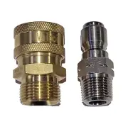 MTM 3/8" Coupler Adapter M22 Metric/15mm With Stainless Steel 3/8 Plug