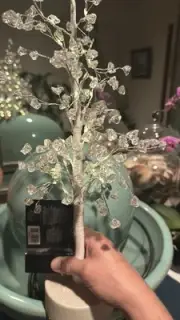 Crystal White Light Up Tree