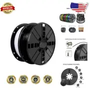 Premium Black & White PETG Filament Bundle 1.75mm - Tough & Durable 3D Printing