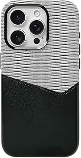 VFDHN Card Holder Leather Case for iPhone 16 15 14 13 12 Pro Max Plus Pocket Wireless Charging Alloy Lens Hit Color Back Cover,Grey,Black,for iPhone 15