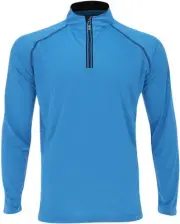 Weather Company Solid Activewear Jersey Azure Blue/Black Outerwear Men L