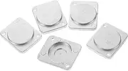 BUGUUYO 5pcs Jumper Board Panel Reinforced Blank Plate Reliable Chassis Mount Efficient Panel Cover Custom Blank Plate Standard Panel Cover Versatile Blank Plate Chassis Cover Metal Silver