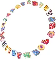 JEWEDECO 1 Set Decorative Iron Letter Patches for Clothing DIY Crafts and Backpacks Embroidered Alphabet Patches for Easy Repair and Personalization