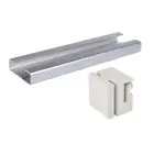 Aluminum C Channel with White Nylon Black Sliding Gate Rear Guide System (Cla...