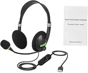 Comfortable Gaming Headphone Head-mounted Headset Microphone Volume Control Quick Mute