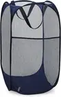 Collapsible Mesh Foldable Hamper 14" X 14' X 24" Navy Blue
