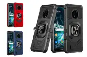Tempered Glass / Robotic Ring Cover Phone Case For Nokia C200 N151DL