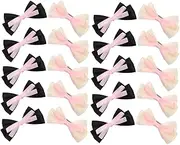 Abaodam 10pcs Double Bow Hair Clips for Elegant Hair Accessories for Everyday Wear and Parties for Students