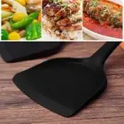 Non-Stick Spatula Silicone Heat-Resistant Turner Shovel Cooking Tool (Black AU