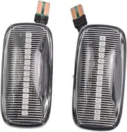 Jodriva 2pcs Dynamic Flowing Turn Signal Side Marker Light Blinker Lamp, for NISSAN, Maxima Almera Pulsar N15 Cefiro A32 1995-2000 Dynamic turn signals(Option 2)