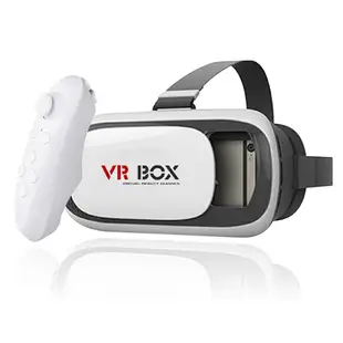 【VR BOX虛擬實境 尺寸19.8X13.5X11 cm 】海量資源x送藍牙搖桿手把3D眼鏡虛擬實境 VR眼鏡