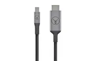 Bonelk Mini Display Port to HDMI Male Gold Plated 1.5M Braided Cable Black