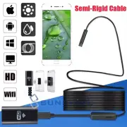 8mm 8LED WiFi Borescope Endoscope Snake Inspection Camera for iPhone Android iOS