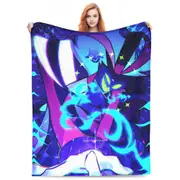 Super Soft Hazbin Hotel Helluva Boss Bed Blankets Lightweight Flannel Throws Blankets All Seasons Blankets For Sofa Bed -DS16093 100x125cm 50x40in