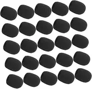 NULYLU 30pcs Microphone Windscreen Sponge Cover for Mic Wireless Mic Covers Handheld Microphone Cover Foam Mic Filter Microphone Sponge Microphone Protective Cover Microphone Pop Filter