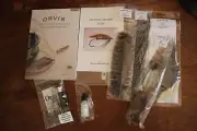 Group Of Orvis Fly Tying Material Books and Tools Fishing
