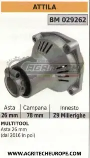 Bell Clutch Complete Multitool Multipurpose Attila With Stand By Ø26