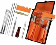 Chainsaw Chain Sharpening File Kit 10pcs Metal Filing Set Universal Chainsaw Accessory Kit