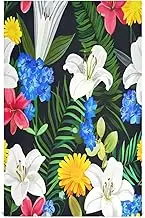 GAIREG White Lilies Dish Towels and Rags, 28x18 Decorative Kitchen Towels Quick Dry, Set of 6