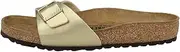 [Birkenstock] Women's Madrid Birko-Flor Sandal, Black Birko-Flor