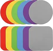 Abizarch 12Pcs Jar Opener Gripper Pads, Manual Rubber Jar Grippers Multi-Function Kitchen Gadget Anti-Slip Coasters Bottle Lid Opener Jar Opener for Seniors with Arthritis Weak Hands