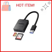 UGREEN SD Card Reader USB 3.0 Dual Slot Flash Memory Card Reader TF SD Micro SD